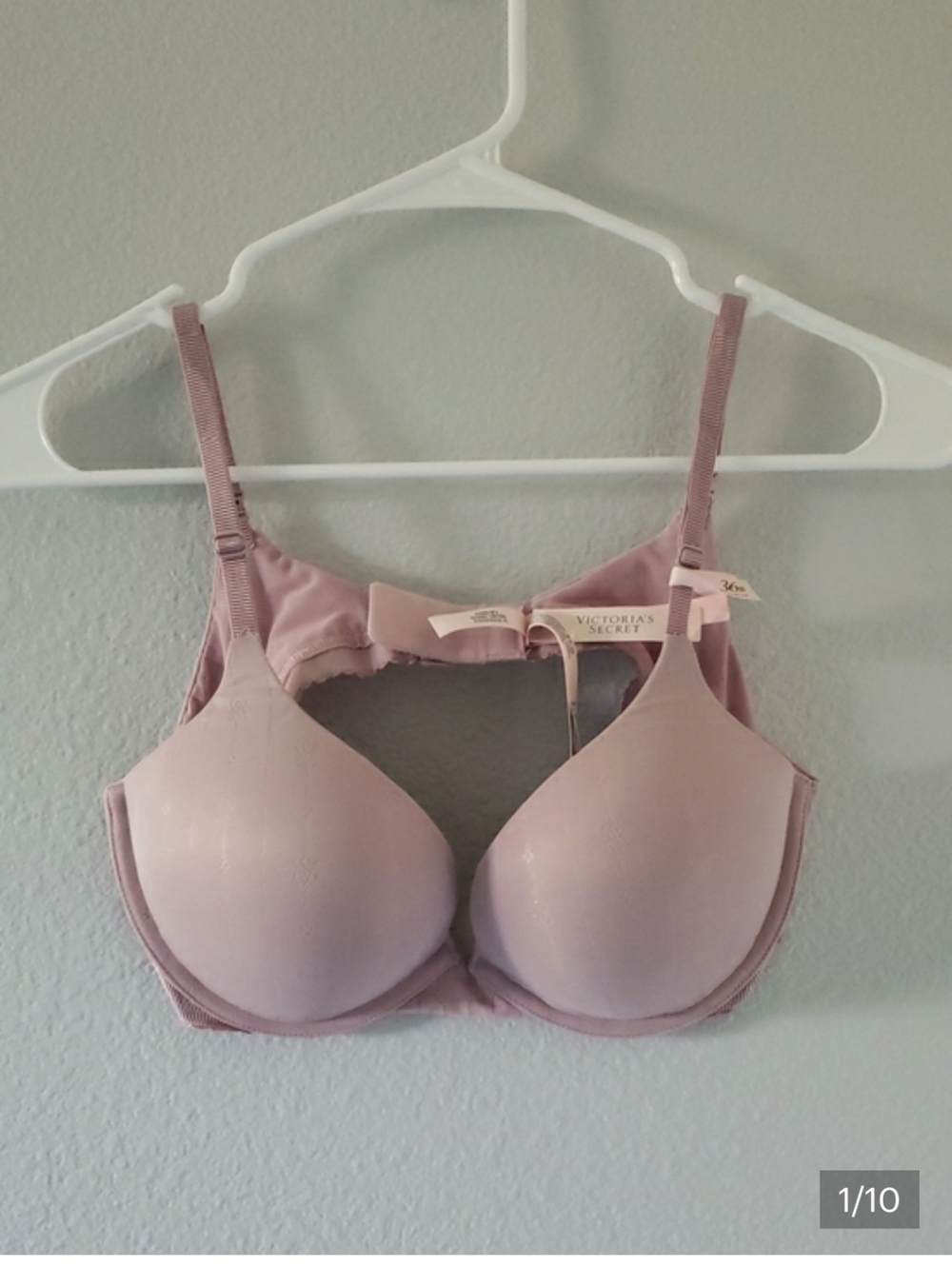 Victoria's Secret Lilac 36B Push Up/Plunge T-Shirt Bra NEW WITH TAGS